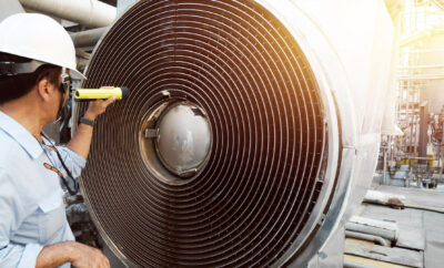 Inspection spiral heat exchanger